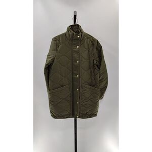 Quince Olive Green Quilted Jacket